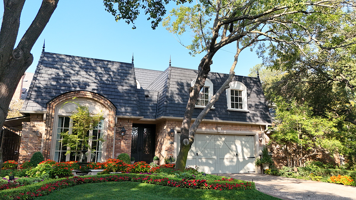 SWSLSlateBlack-TX0035 single width slate tiles from Davinci